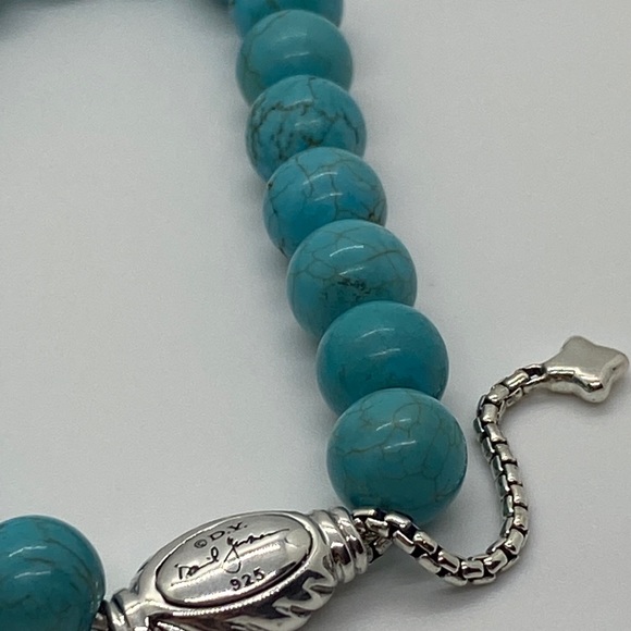 DAVID YURMAN Turquoise Bracelet with pouch - Picture 2 of 6